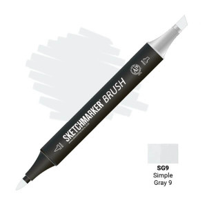 Маркер SketchMarker Brush SG9 Simple Gray 9 (Простий сірий 9) SMB-SG9