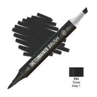 Маркер SketchMarker Brush TG1 Тонований сірий 1 SMB-TG1