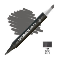 Маркер SketchMarker Brush TG4 Тонований сірий 4 SMB-TG4