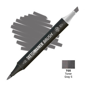 Маркер SketchMarker Brush TG5 Тонований сірий 5 SMB-TG5