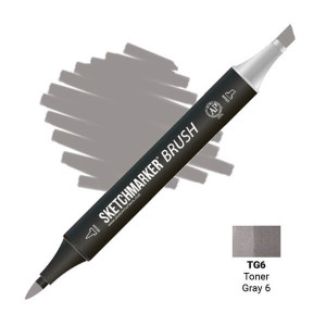 Маркер SketchMarker Brush TG6 Тонований сірий 6 SMB-TG6