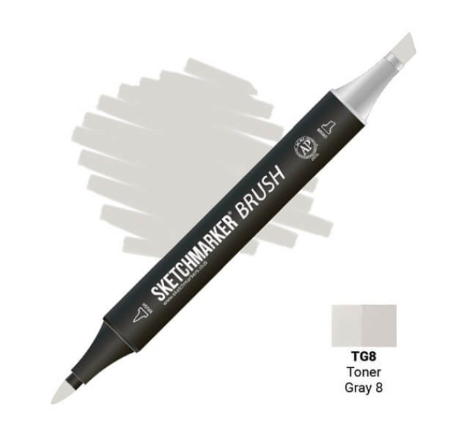 Маркер SketchMarker Brush TG8 Тонований сірий 8 SMB-TG8