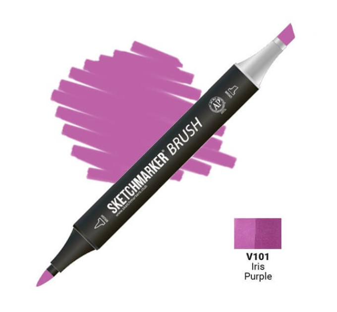 Маркер SketchMarker Brush V101 Фіолетовий ірис SMB-V101