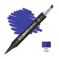 Маркер SketchMarker Brush V11 Indigo (Індиго) SMB-V11