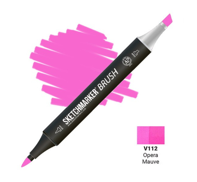 Маркер SketchMarker Brush V112 Opera Mauve (Рожево-ліловий) SMB-V112