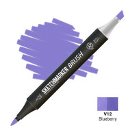 Маркер SketchMarker Brush V12 Чорниця SMB-V12