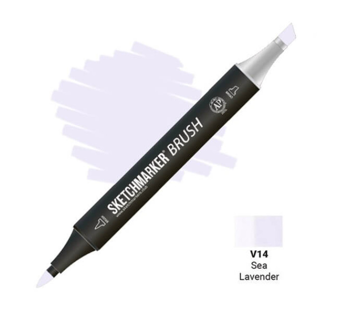 Маркер SketchMarker Brush V14 Sea Lavender (Базане море) SMB-V14