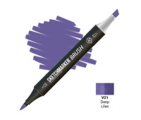 Маркер SketchMarker Brush V21 Deep Lilac (Глибокий бузковий) SMB-V21