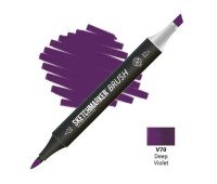 Маркер SketchMarker Brush V70 Deep Violet (Глибокий фіолетовий) SMB-V70