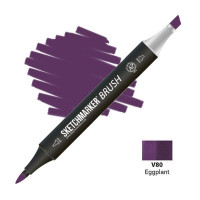 Маркер SketchMarker Brush V80 Баклажан SMB-V80