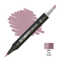 Маркер SketchMarker Brush V91 Sad Violet (Чорний фіолетовий) SMB-V91