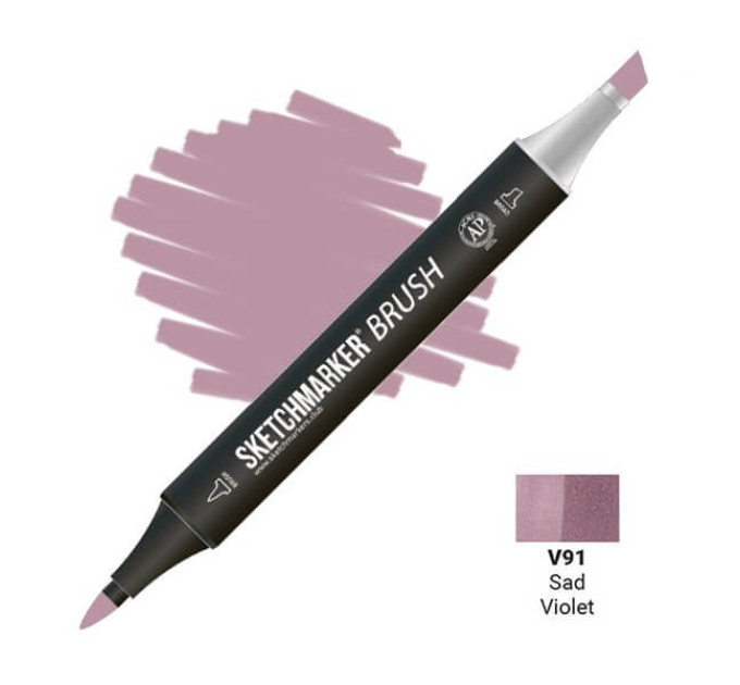 Маркер SketchMarker Brush V91 Sad Violet (Чорний фіолетовий) SMB-V91