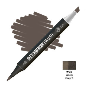Маркер SketchMarker Brush WG2 Теплий сірий 2 SMB-WG2