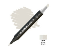 Маркер SketchMarker Brush WG8 Теплий сірий 8 SMB-WG8