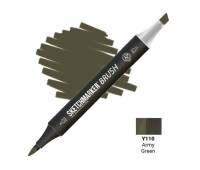 Маркер SketchMarker Brush Y110 Army Green (Армійський зелений) SMB-Y110