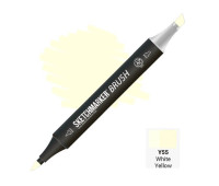 Маркер SketchMarker Brush Y55 White Yellow (Біло-жовтий) SMB-Y55
