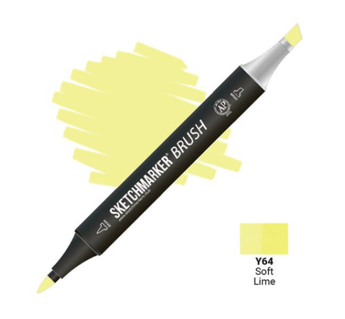 Маркер SketchMarker Brush Y64 Soft Lime (М'який лайм) SMB-Y64