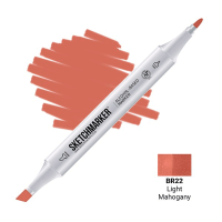 Маркер Sketchmarker BR22 Light Mahogany Світлий коричнево-червоний SM-BR22