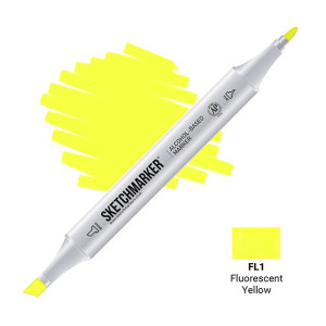 Маркер SketchMarker Флуоресцентный желтый FL1