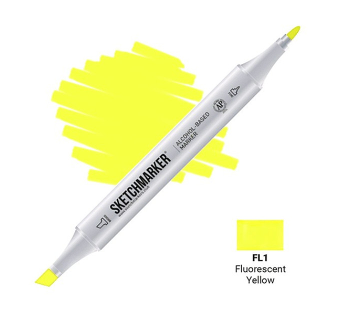 Маркер SketchMarker Флуоресцентний жовтий FL1