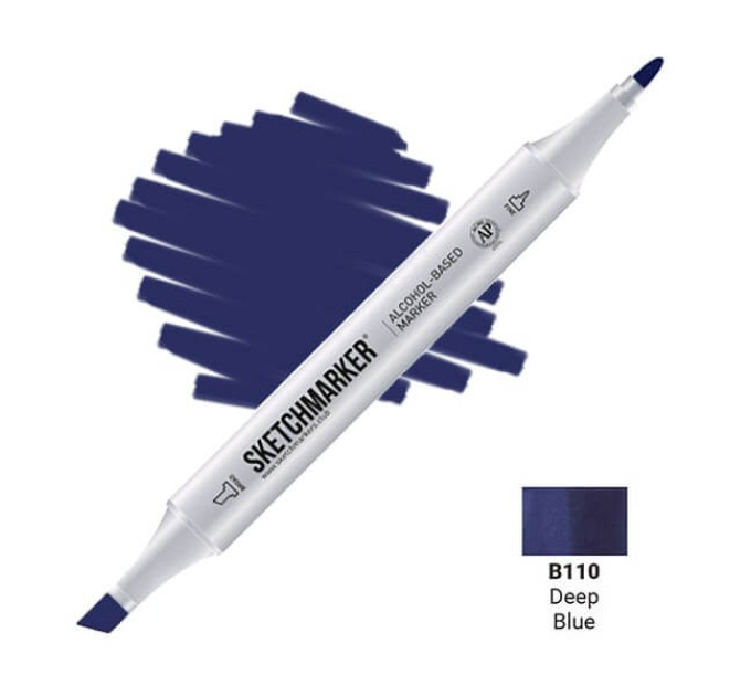 Маркер Sketchmarker B110 Deep Blue (Глибокий синій) SM-B110