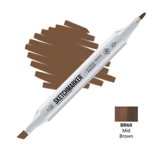 Маркер Sketchmarker BR60 Mid Brown (Середній коричневий) SM-BR60