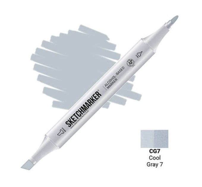Маркер Sketchmarker CG7 Cool Gray 7 (Прохолодний сірий 7) SM-CG7