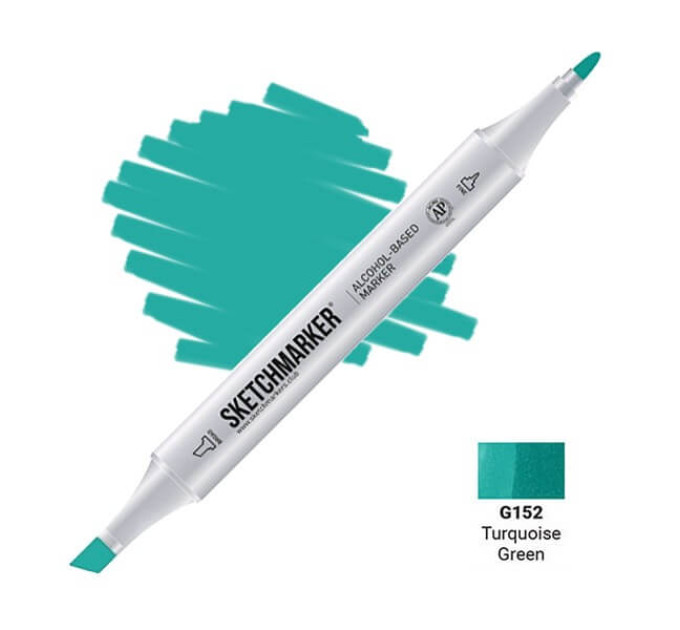 Маркер Sketchmarker G152 Turquoise Green (Бірюзово-зелений) SM-G152