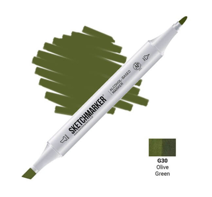 Маркер Sketchmarker G30 Olive Green (Оливковий зелений) SM-G30