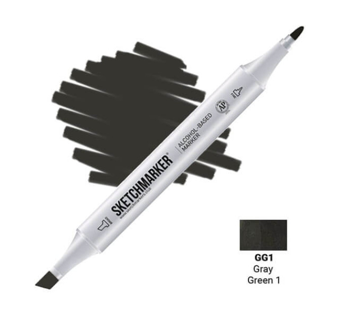 Маркер SketchMarker GG1 Сіро-зелений 1 SM-GG1