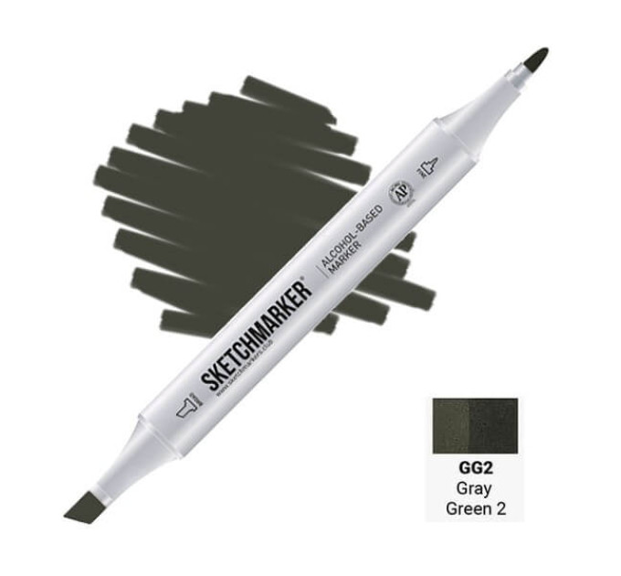 Маркер Sketchmarker GG2 Gray Green 2 (Сіро-зелений 2) SM-GG2