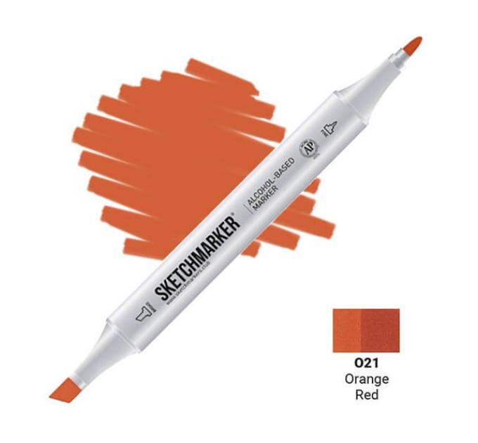 Маркер Sketchmarker O21 Orange Red (Оранжево-червоний) SM-O21