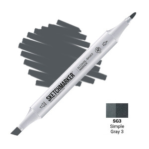 Маркер Sketchmarker SG3 Simple Gray 3 (Простий сірий 3) SM-SG3