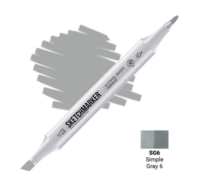 Маркер Sketchmarker SG6 Simple Gray 6 (Простий сірий 6) SM-SG6