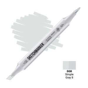 Маркер Sketchmarker SG8 Простий сірий 8 (Simple Gray 8) SM-SG8