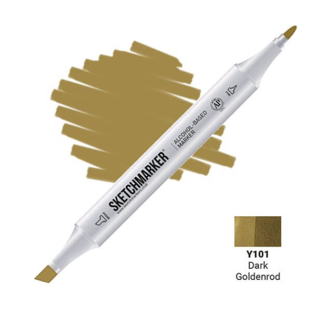 Маркер Sketchmarker Y101 Dark Goldenrod (Темний золотистий) SM-Y101