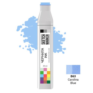 Чернила для маркеров SKETCHMARKER B63 заправка 20 мл Carolina Blue (Синяя Каролина)