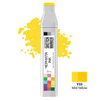 Чернила для маркера SKETCHMARKER Y33 заправка 20 мл средний желтый, SI-Y33