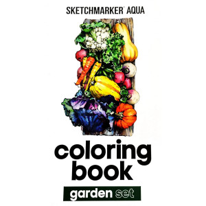 Розмальовка акварельна SketchMarker А5 10 аркушів. "Garden", SMCB-GARD