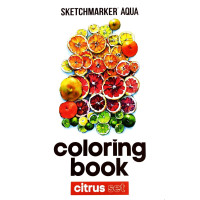 Розмальовка акварельна SketchMarker А5 10 аркушів. "Citrus", SMCB-CITR