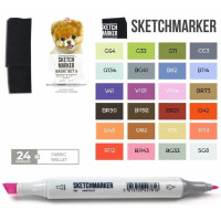 Маркери SketchMarker набір 24 ??шт. Basic 5 Базові кольори 5 SM-24BAS5