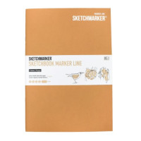 Скетчбук SketchMarker В5 16 л 160 г, мягкий переплет, Коричневый, MLSM / BRUN