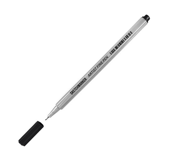 Лайнер SketchMarker ARTIST Fine Pen 0,4мм, чорний, AFP-BLK