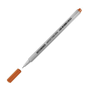 Лайнер SketchMarker ARTIST Fine Pen 0,4 мм, коричневий, AFP-BRW