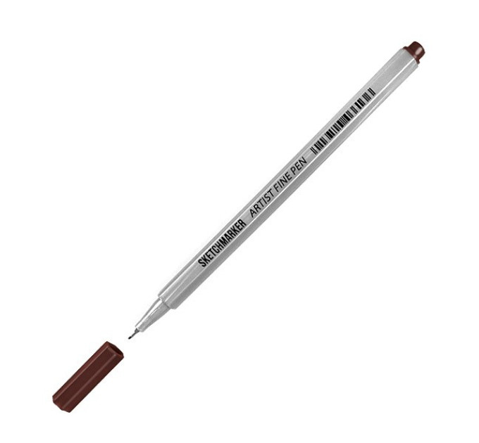 Лайнер SketchMarker ARTIST Fine Pen 0,4мм, темно-коричневий, AFP-DBR