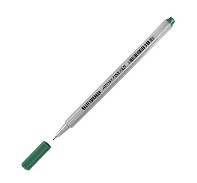 Лайнер SketchMarker ARTIST Fine Pen 0,4 мм, зелений лісовий, AFP-FGR