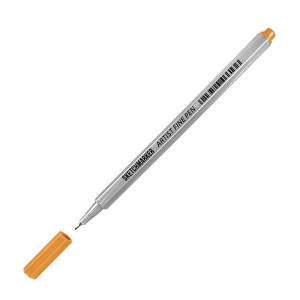 Лайнер SketchMarker ARTIST Fine Pen 0,4 мм, флуоресцентний оранжевий, AFP-FLOR