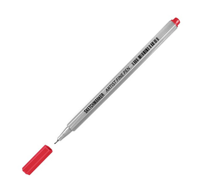 Лайнер SketchMarker ARTIST Fine Pen 0,4 мм, флуоресцентний червоний, AFP-FLRD