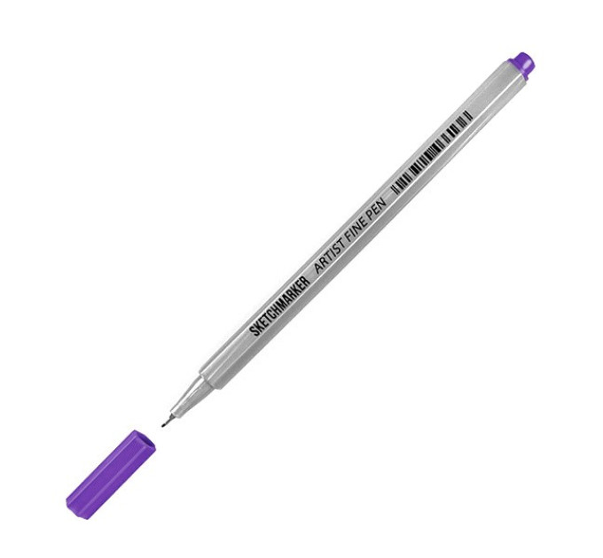 Лайнер SketchMarker ARTIST Fine Pen 0,4 мм, флуоресцентний фіолетовий, AFP-FLVL