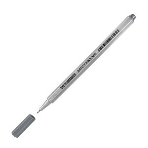 Лайнер SketchMarker ARTIST Fine Pen 0,4 мм, серый, AFP-GRAY